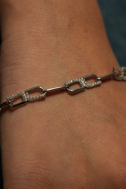 The Geometric Link Bracelet