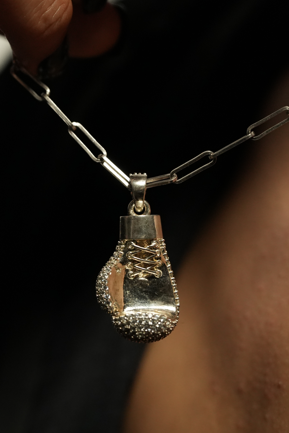 Knockout Boxing Glove Pendant