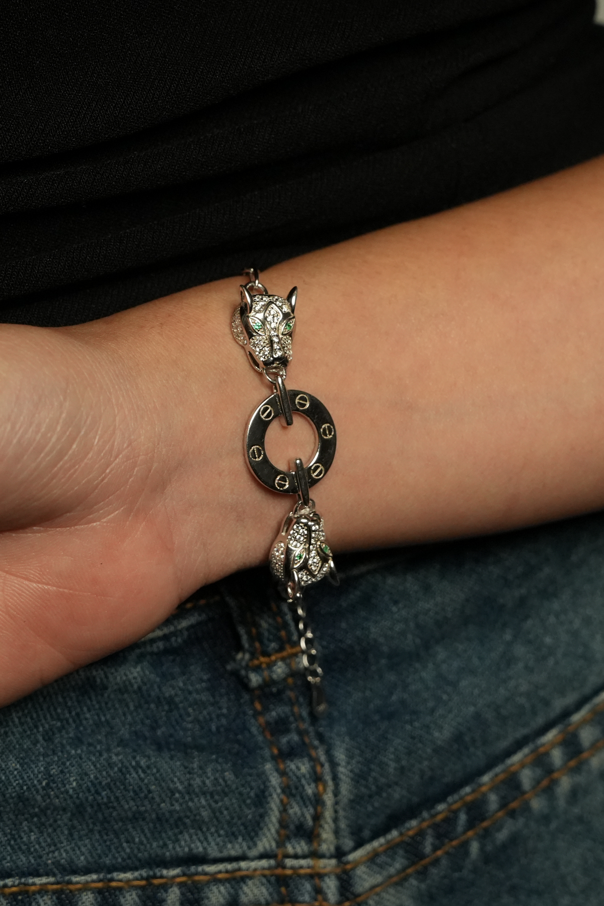 Panther Enamel Bracelet