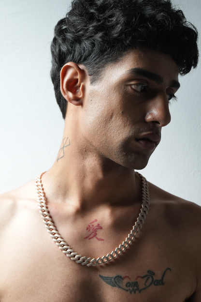 Baguette Cuban Chain Necklace for Men