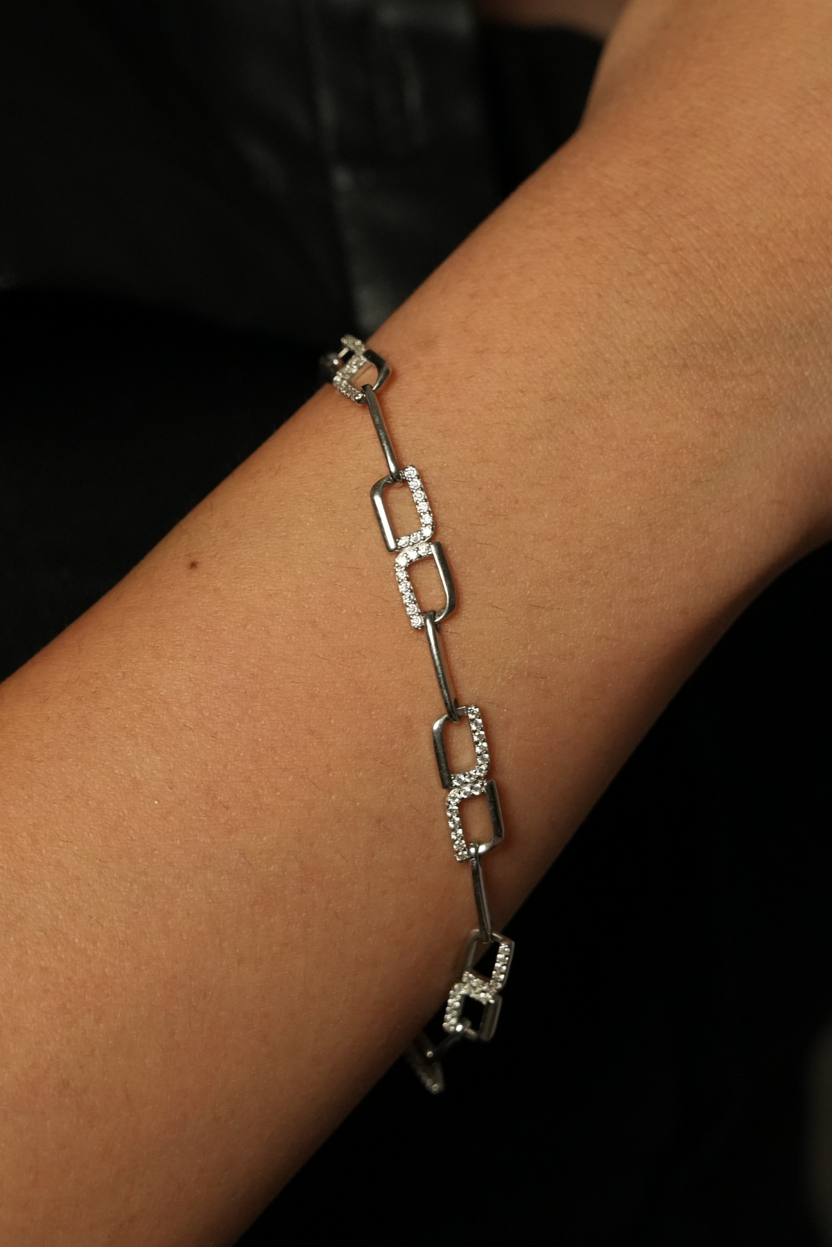 The Geometric Link Bracelet