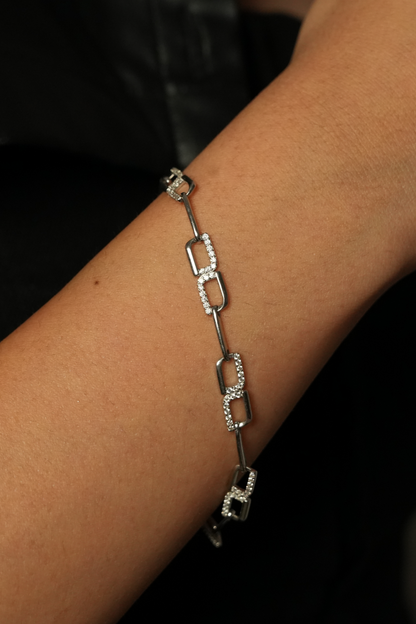 The Geometric Link Bracelet