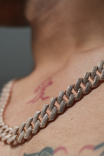 Baguette Cuban Chain Necklace for Men
