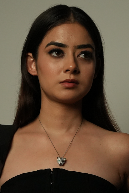 Emerald Big Cat Necklace