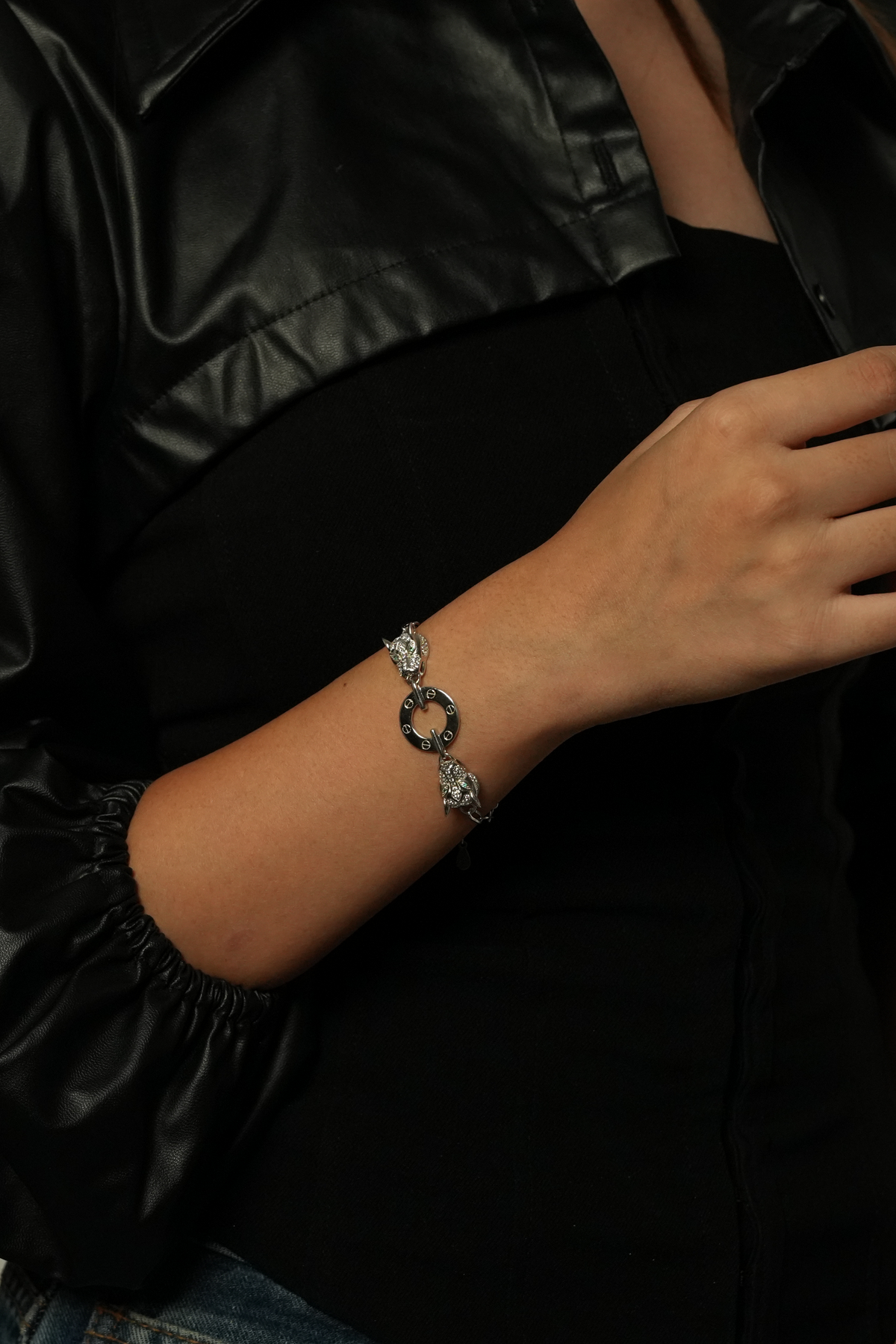 Panther Enamel Bracelet