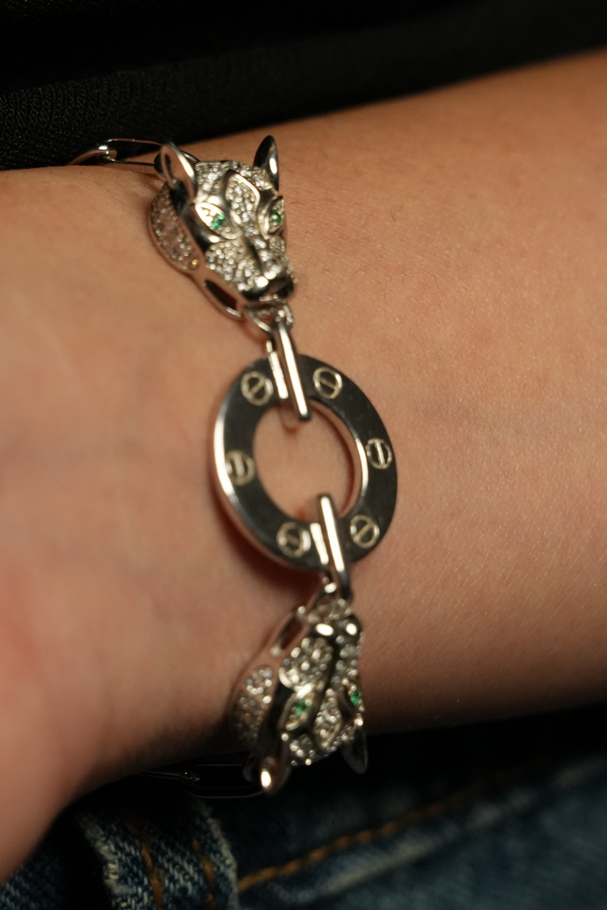 Panther Enamel Bracelet