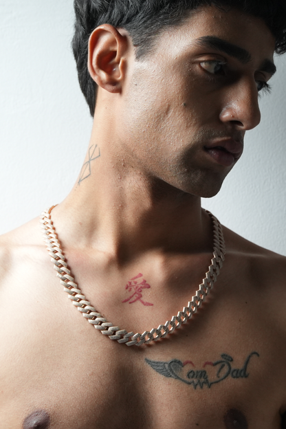 Baguette Cuban Chain Necklace for Men