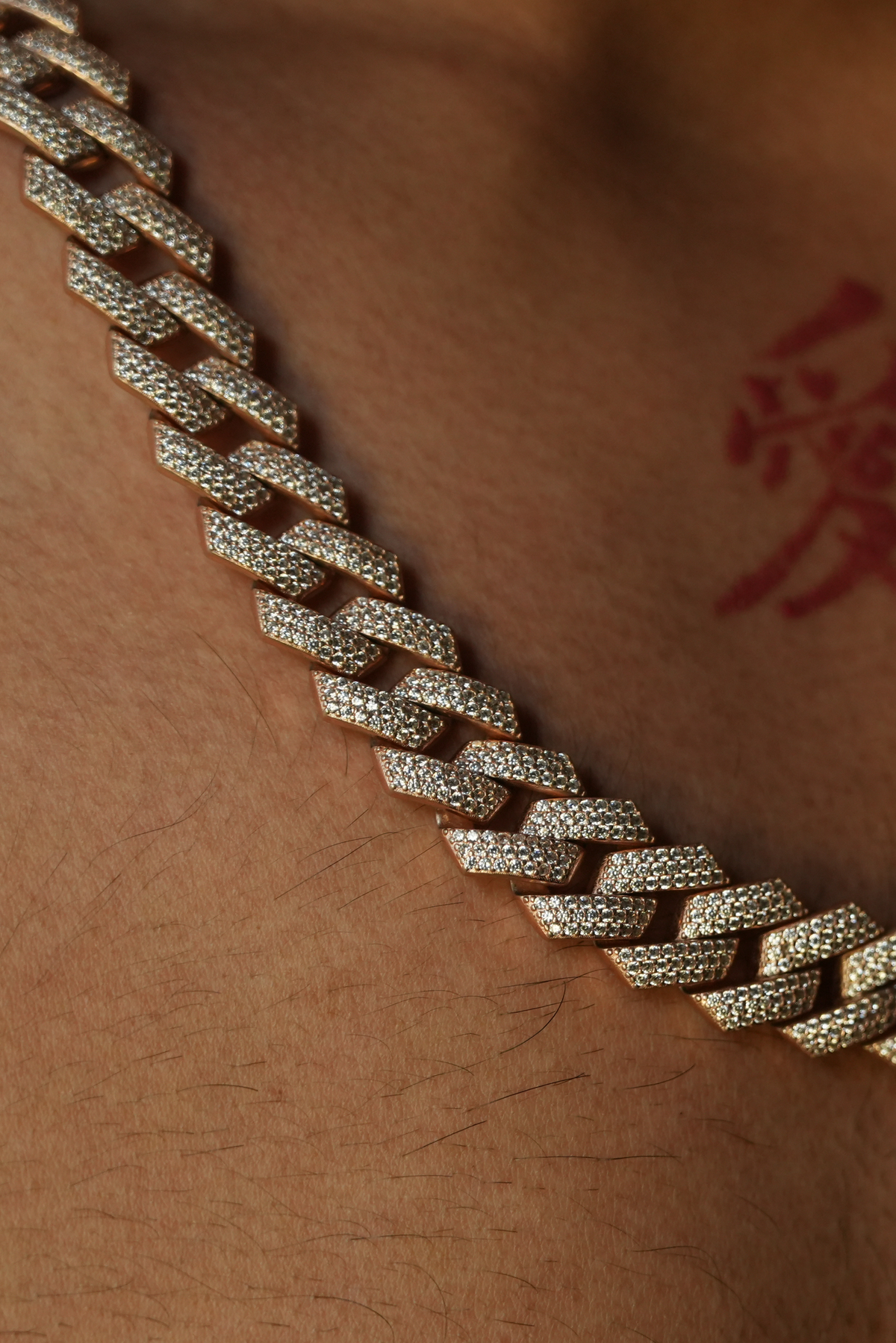 Baguette Cuban Chain Necklace for Men