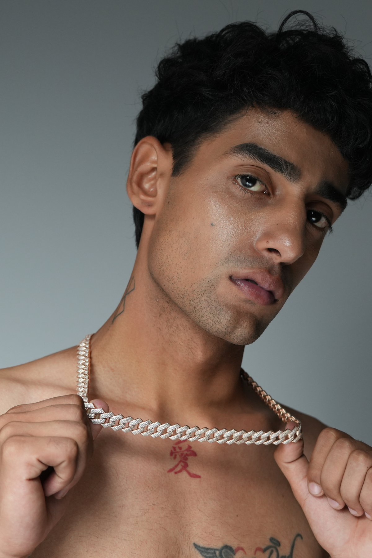 Baguette Cuban Chain Necklace for Men