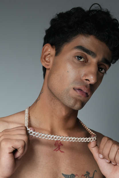 Baguette Cuban Chain Necklace for Men