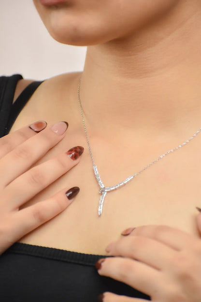 Silver Tassel Necklace