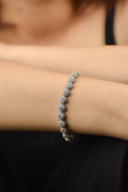 Icy Silver Tennis Bracelet